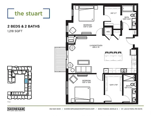 Floor plan The Stuart