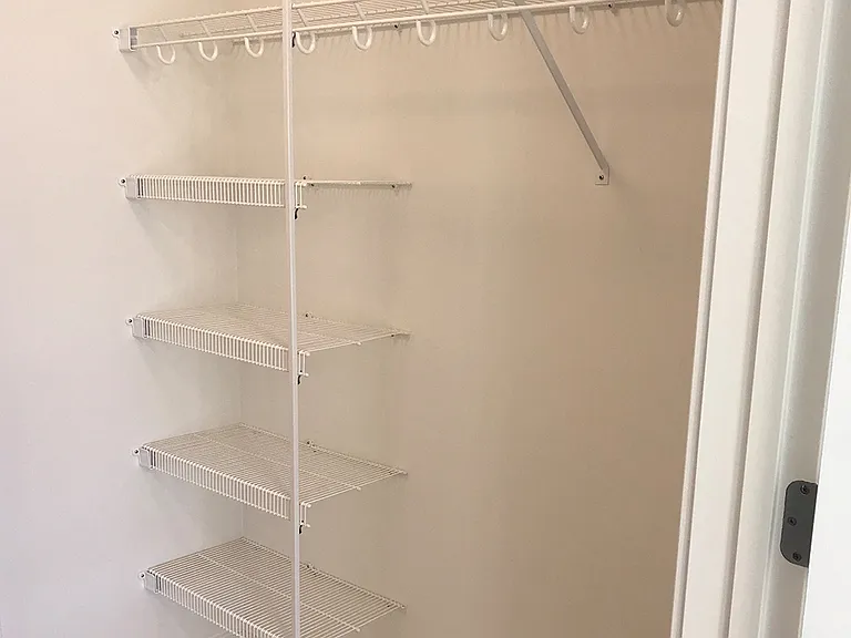 Walk-in closets with plenty of storage