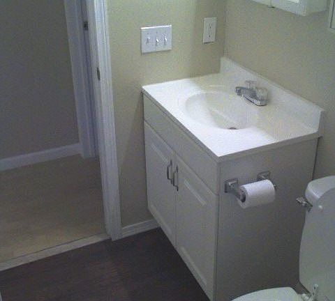 New sink and rich flooring!