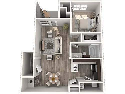 Floor plan A5 881 Sq. Ft. 2nd Fl.