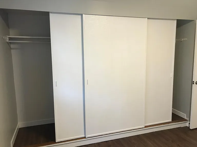 Huge closet in bedroom