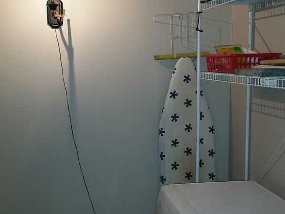 Laundry and storage room