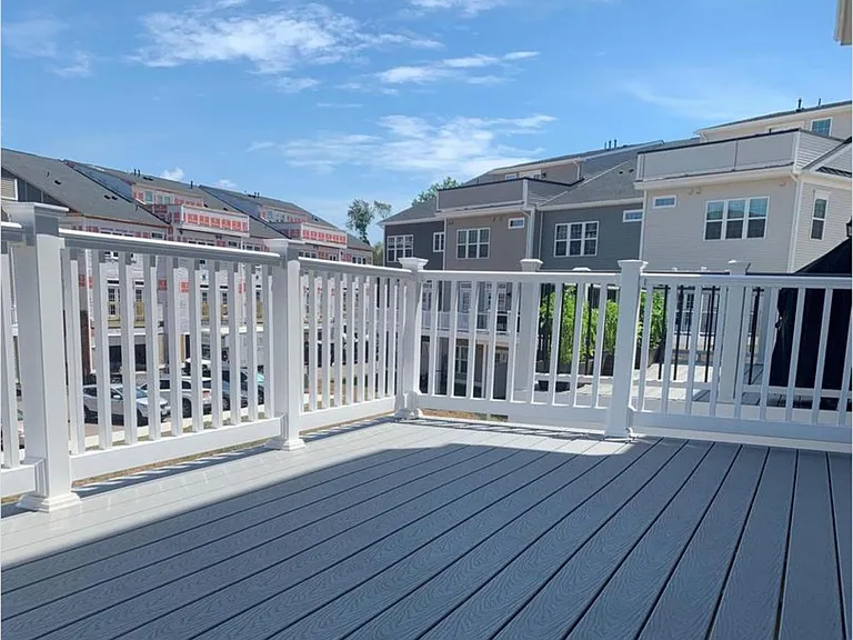 Living room deck, composite and painted