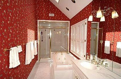 New master bath with jetted tub and steam shower