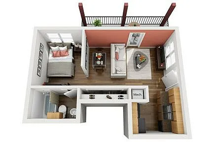 Floor plan Studio