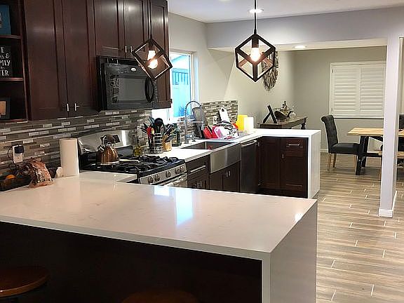 living room to kitchen