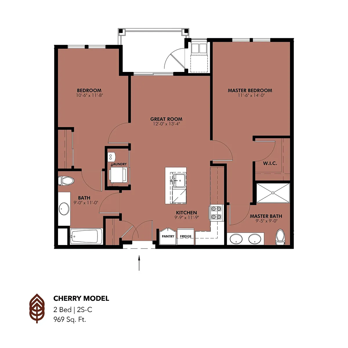 Floor plan Cherry Model