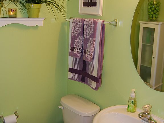 Half bath on the lower level