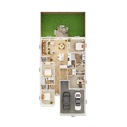 Floor plan Elevate 4 x 2 A