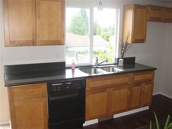 Kitchen looking out window