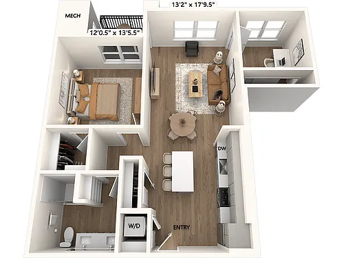 Floor plan AM19-Den-942-Scheme III