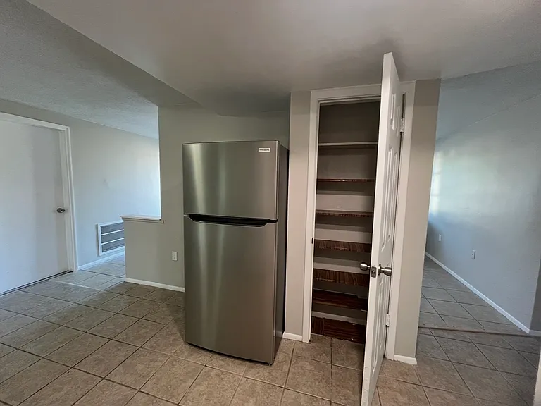 Pantry on right side of the refrigerator