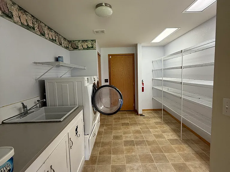 Laundry room.