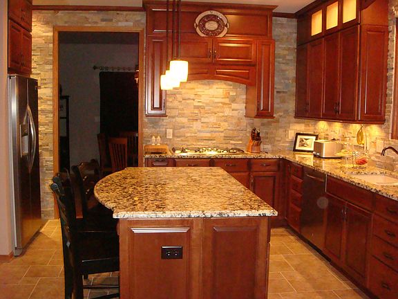 Natural Stone Backsplash 