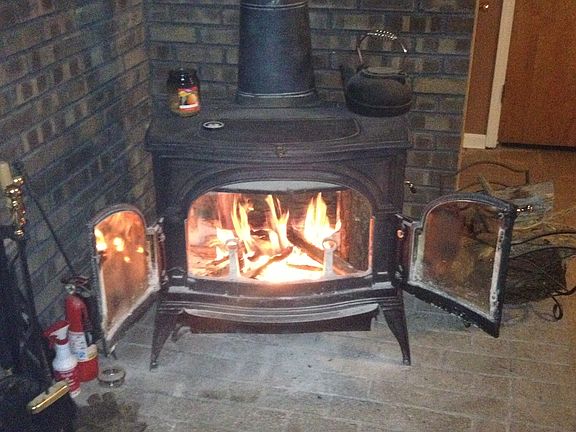 Potbelly basement warmth!