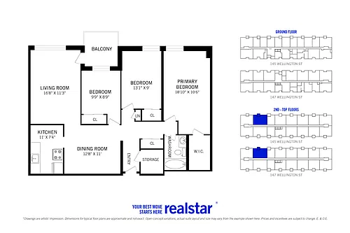 Floor plan 3 Bed 1 Bath B