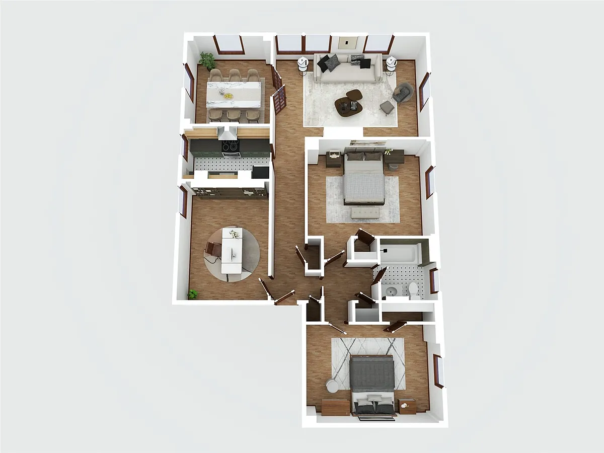 Floor plan Two Bedroom