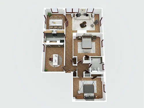 Floor plan Two Bedroom