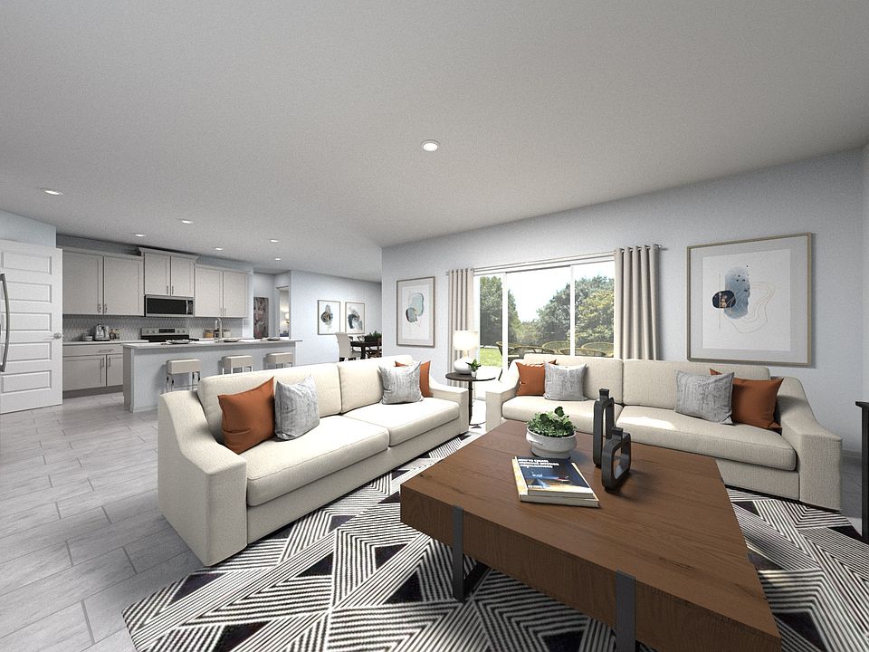 Great room of the Chesapeake floorplan.