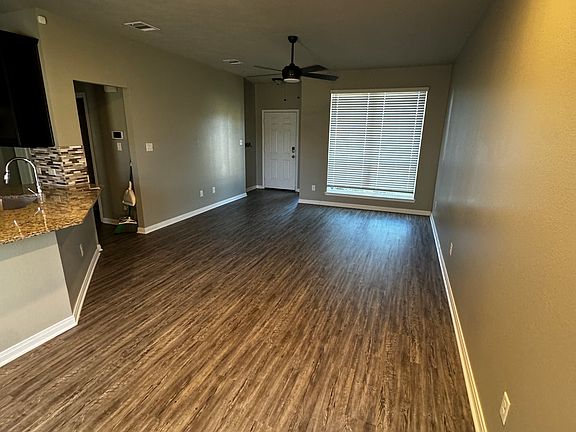 Front door and living area