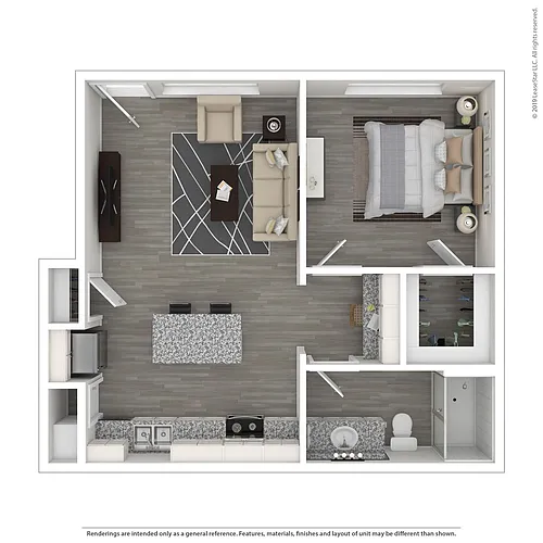 Floor plan 1 Bedroom