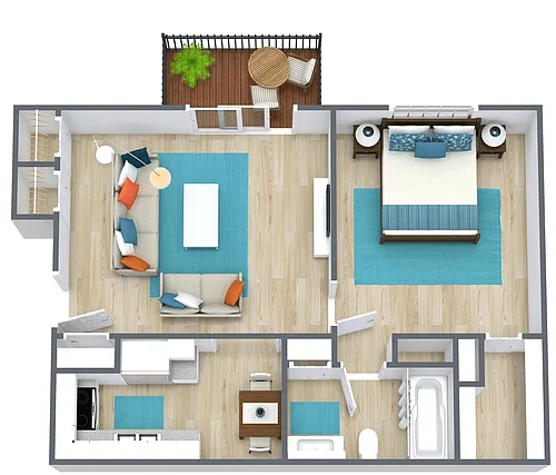 Floor plan One Bedroom