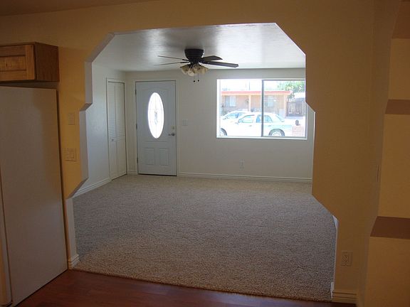 view from kitchen out...