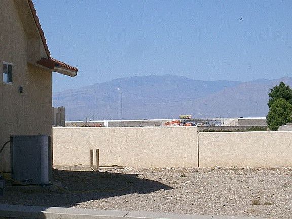 View from back to the freeway