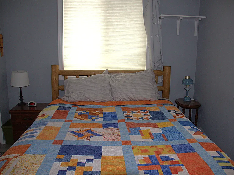Second bedroom fits a queen size bed (furniture not included)