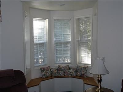 Window seat in living room
