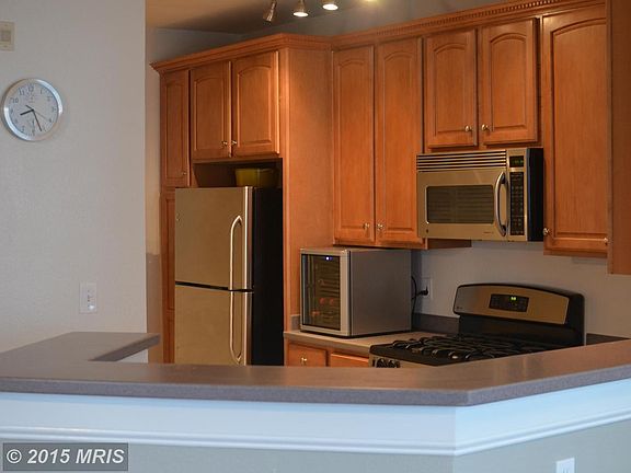 Oak Kitchen Cabinets and Stainless Appliances