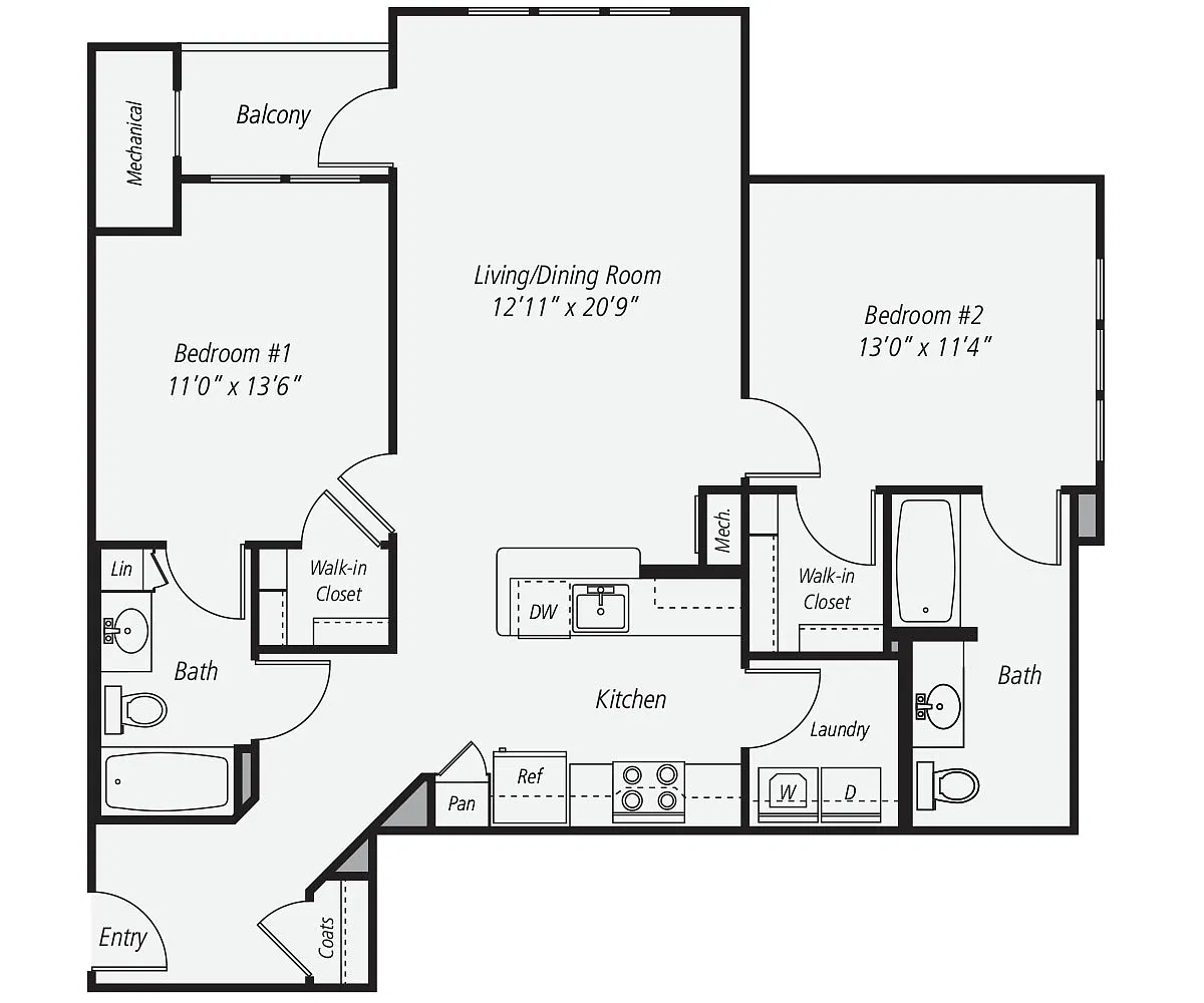Floor plan B1-1122
