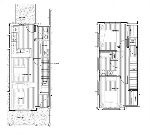 Floor plan 2 bedroom 1.5 bath