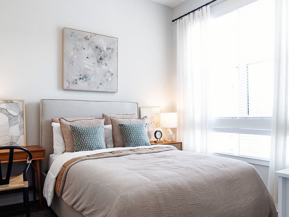 Bedroom with hard surface flooring