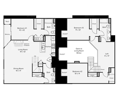 Floor plan C6LP