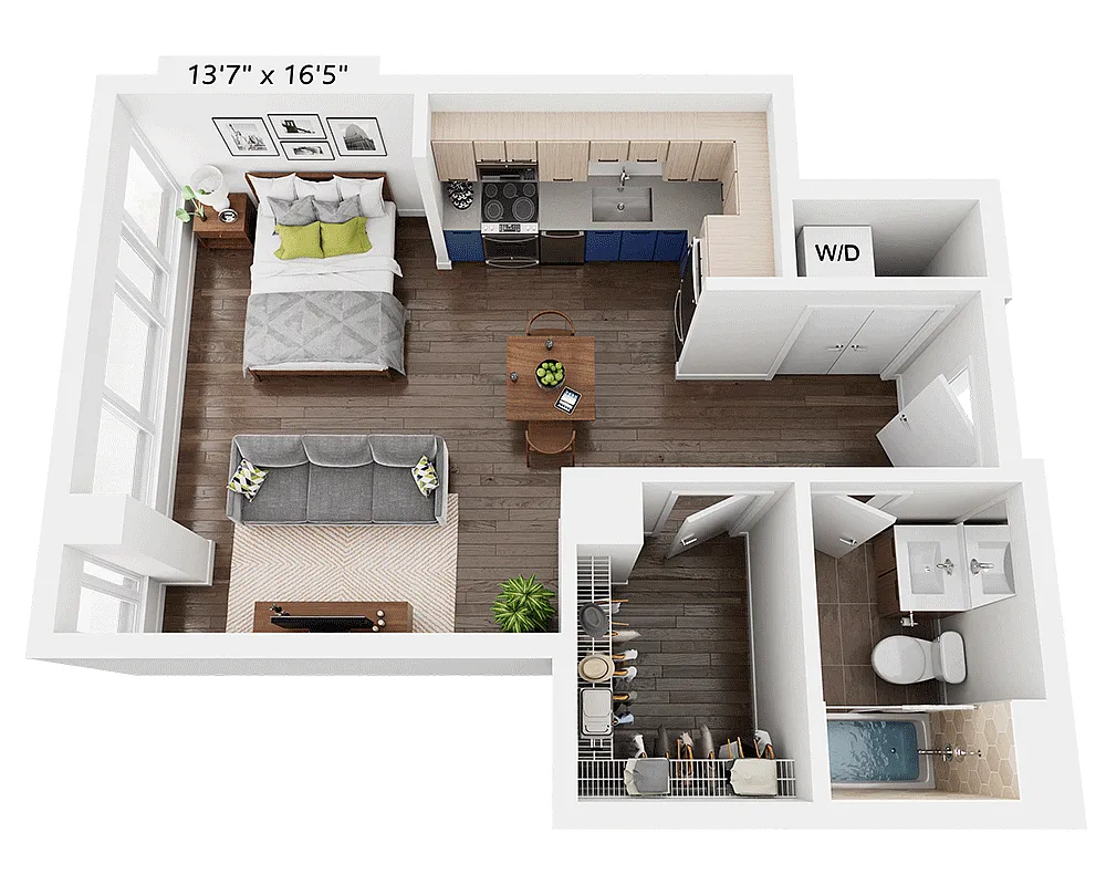Floor plan Studio E1R