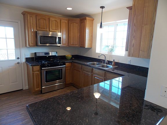 Door exits to driveway