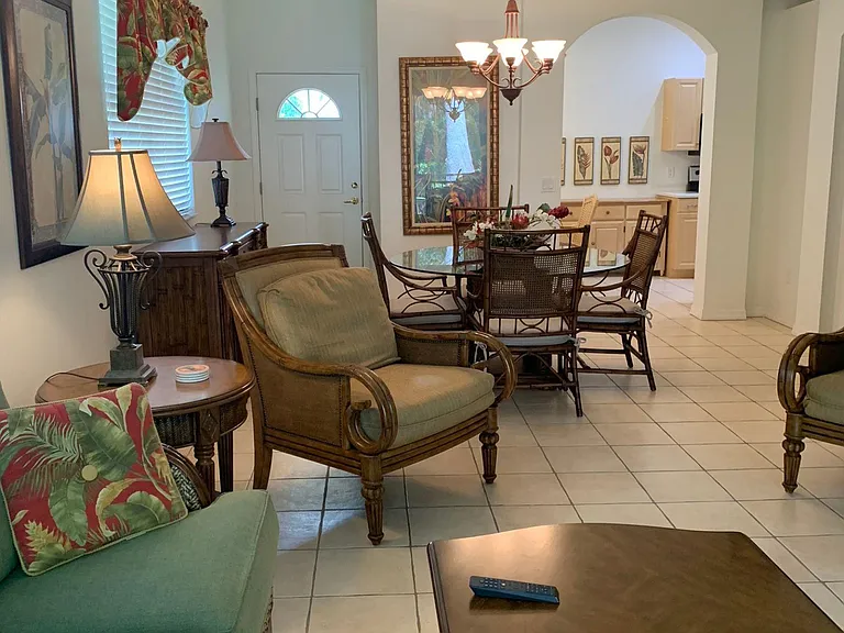 Front door and entrance to kitchen & breakfast nook