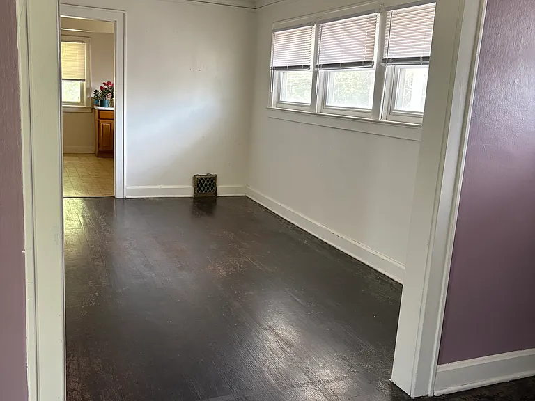Looking from living room to dining room.