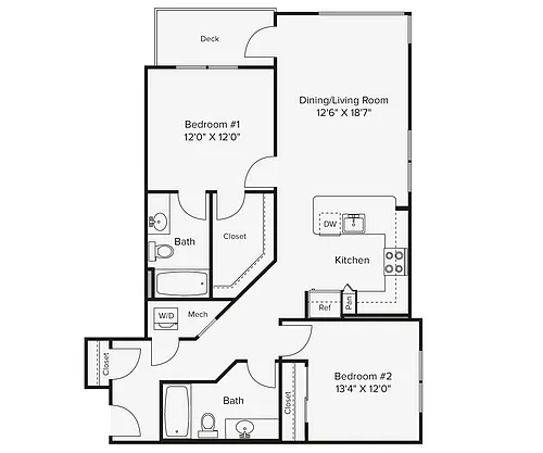 Floor plan B6-1005