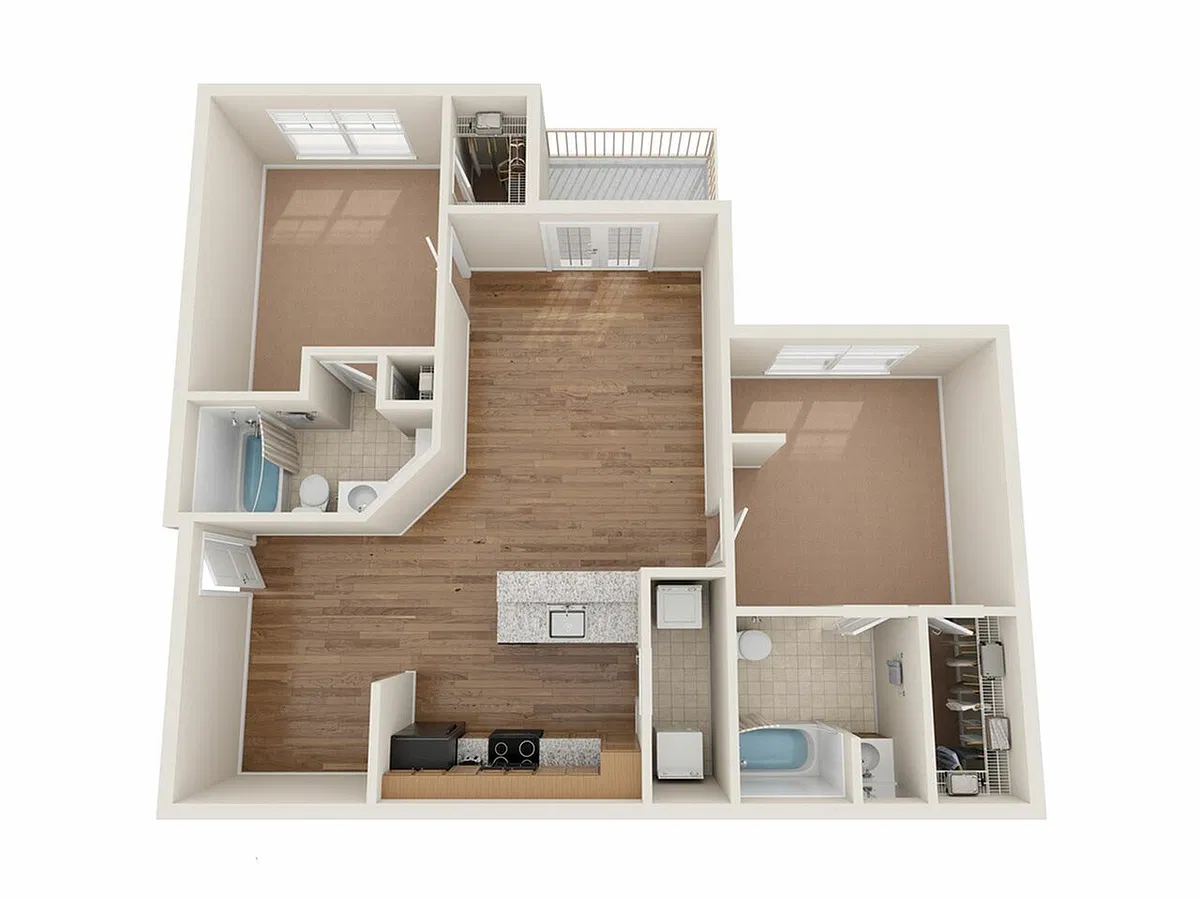 Floor plan B2UF Floor Plan