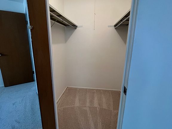 Walk-in bedroom closet