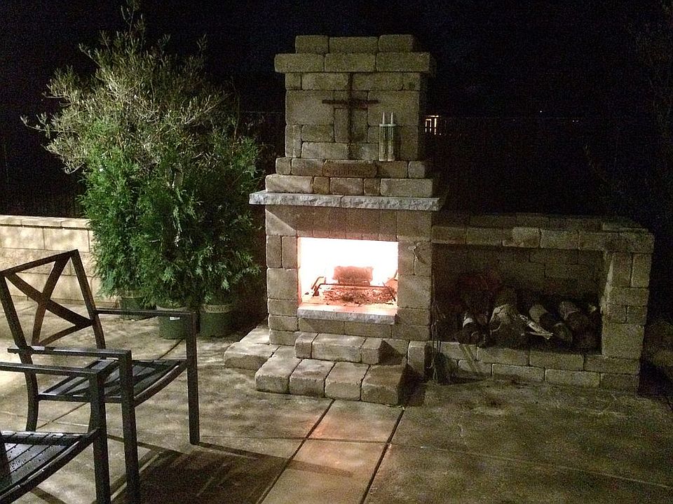 Outside fireplace 