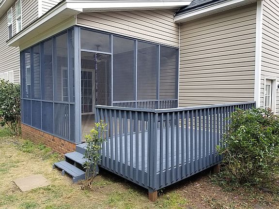 Back porch and patio