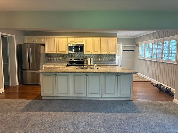 living room and kitchen space