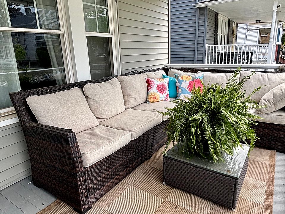 Enjoy many warm days on this front porch!