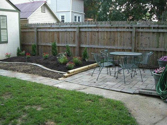 Paver Patio (shed not there now!)