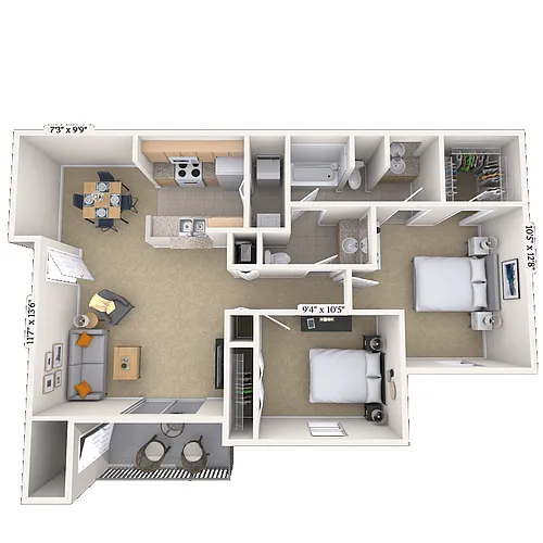 Floor plan The Rosewood