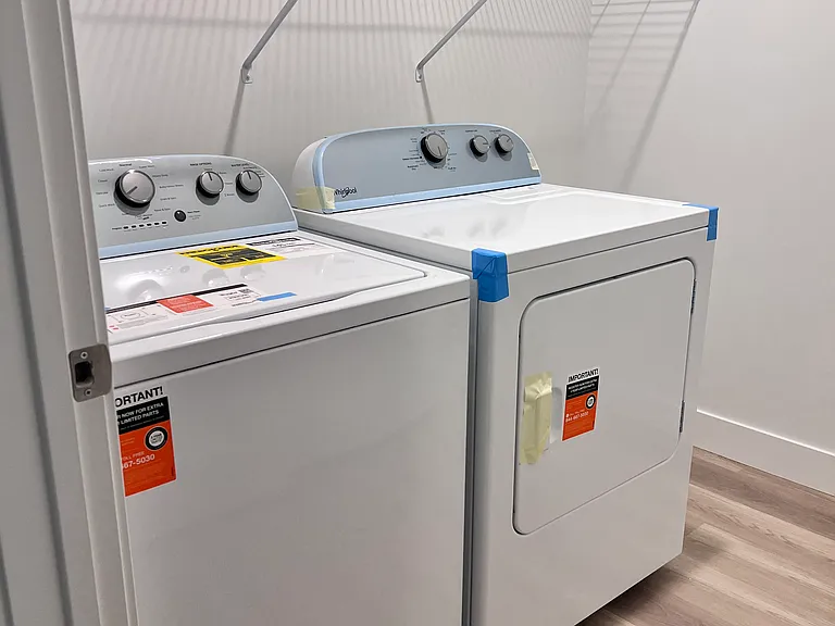 New washer and dryer set
