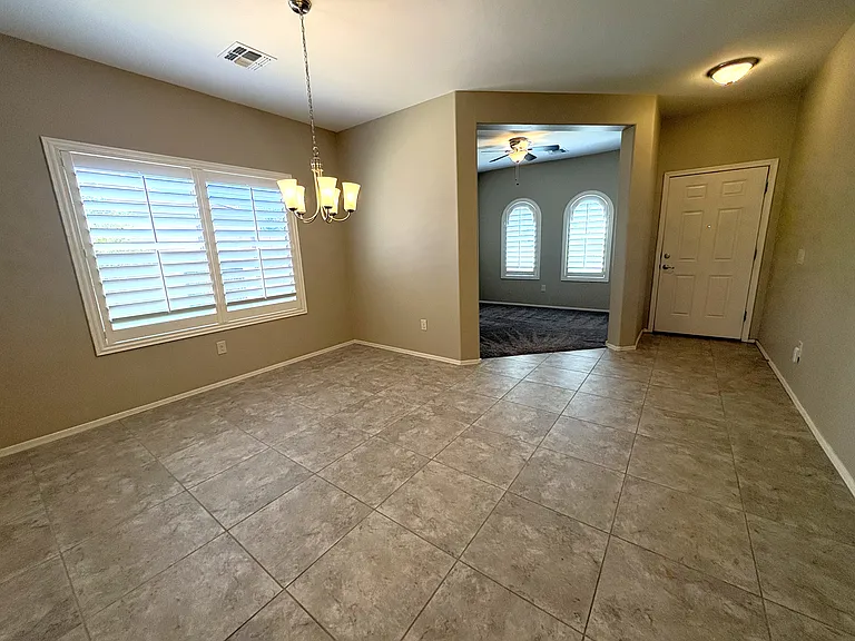 Interior front entry